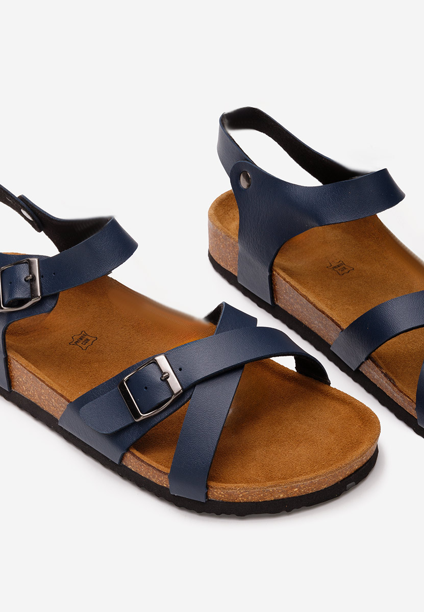 Tmavě modré pánské sandály Sebastian
