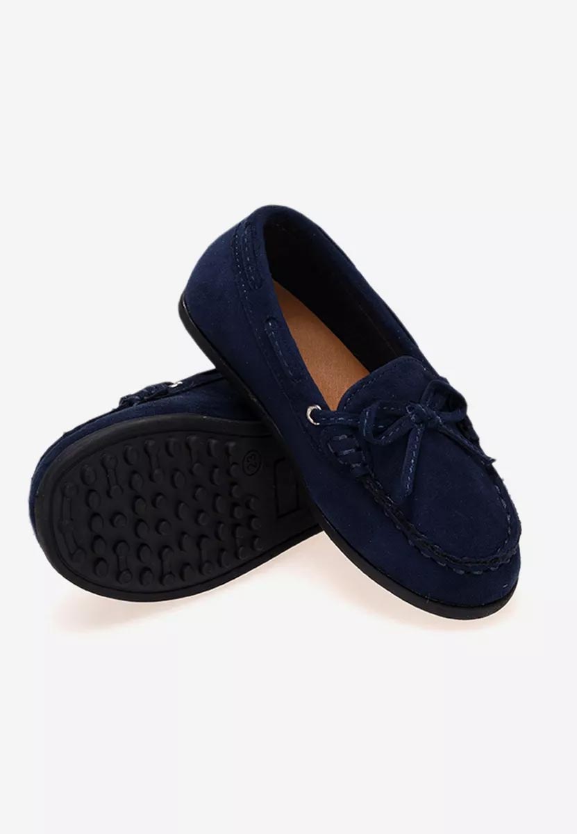 Tmavě modré chlapecké mokasíny Boat