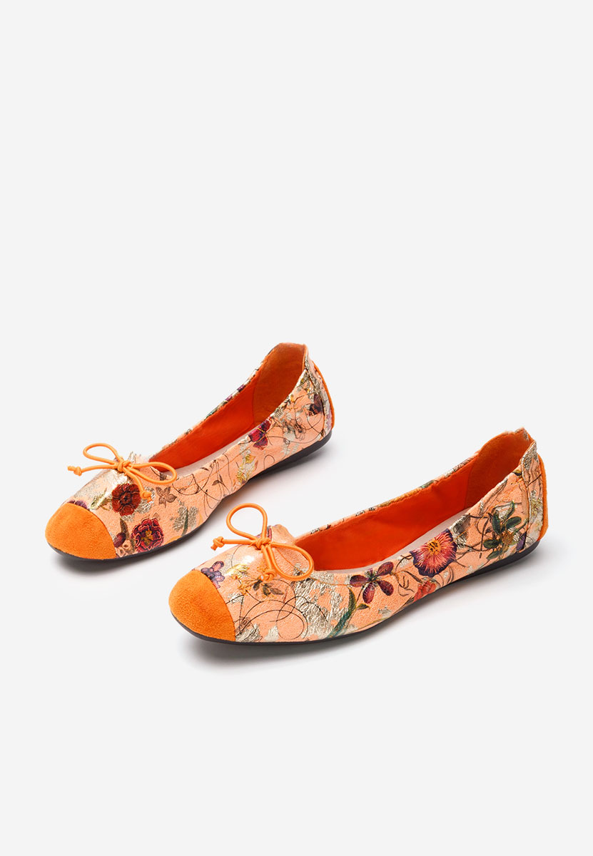 Oranžové dámské baleríny Doriya V2