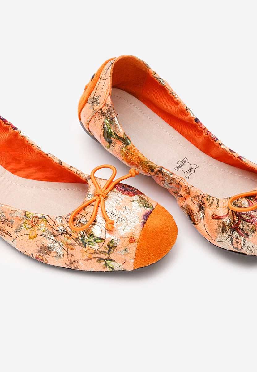 Oranžové dámské baleríny Doriya V2