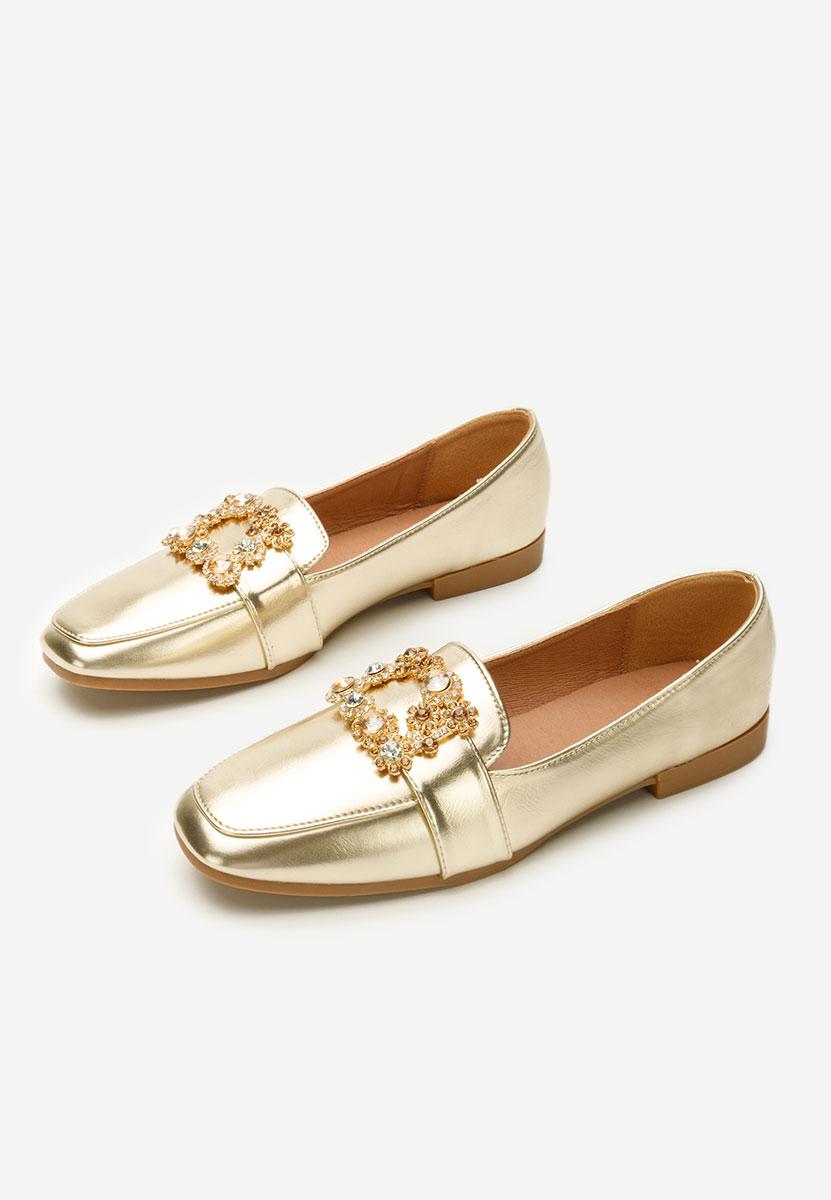 Zlaté mokasíny dámské Abena