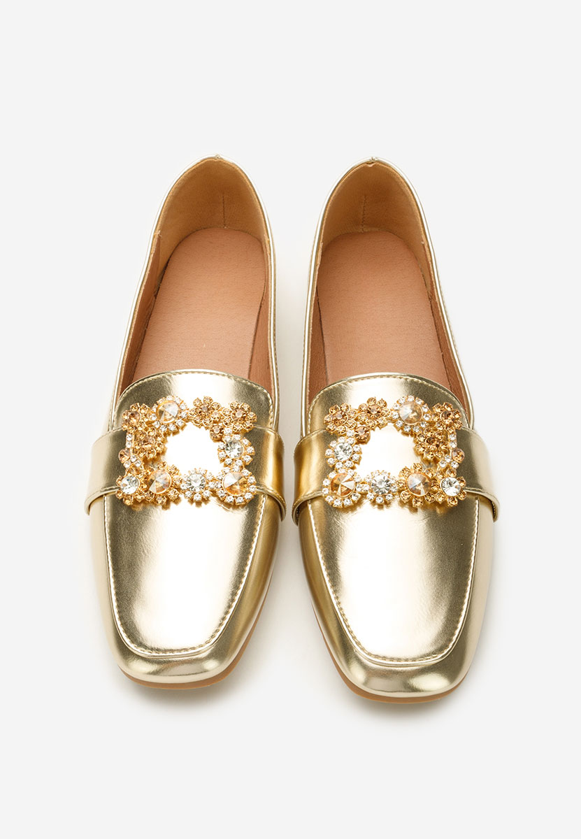 Zlaté mokasíny dámské Abena