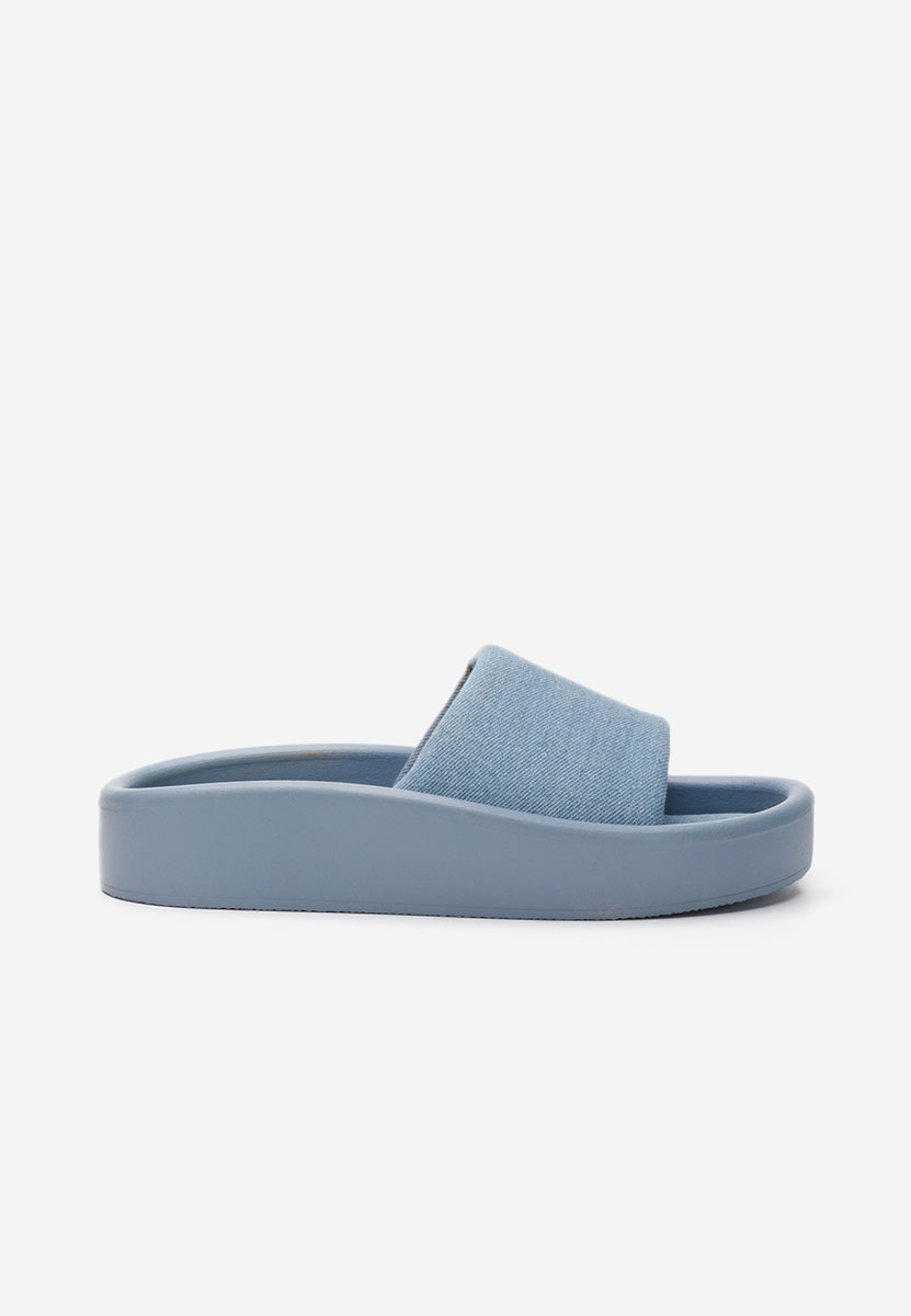 Denim dámské letní pantofle Teneres
