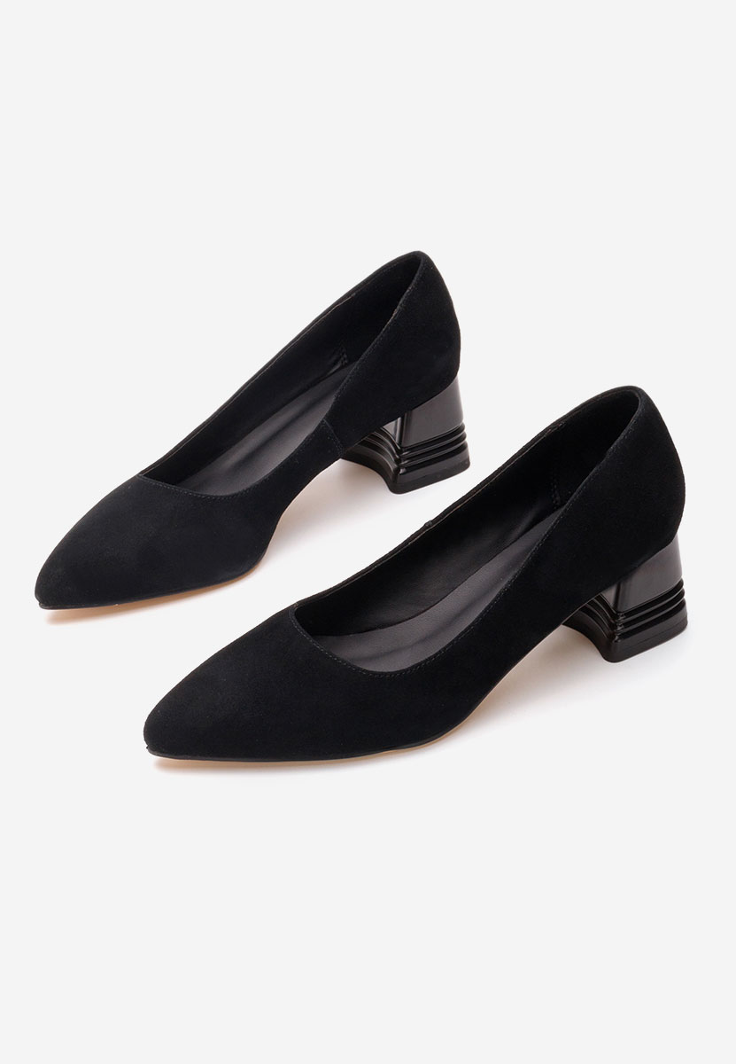 Černé kožené lodičky Fadicia V2