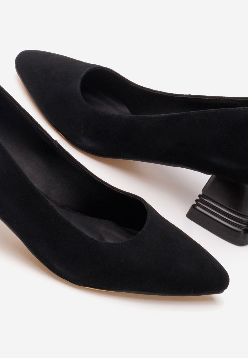 Černé kožené lodičky Fadicia V2