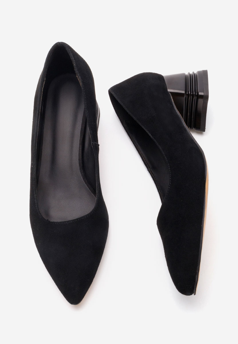 Černé kožené lodičky Fadicia V2