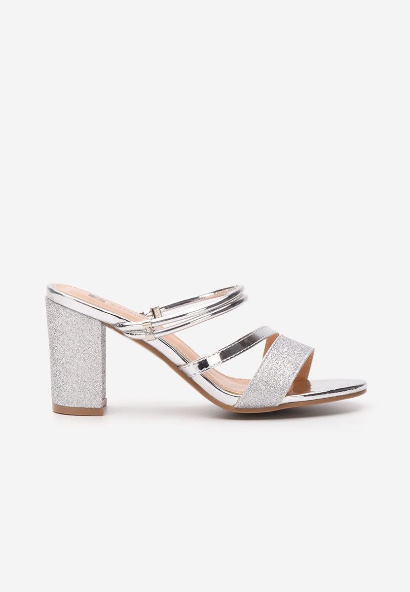 Stribrné elegantní dámské sandály Eniola