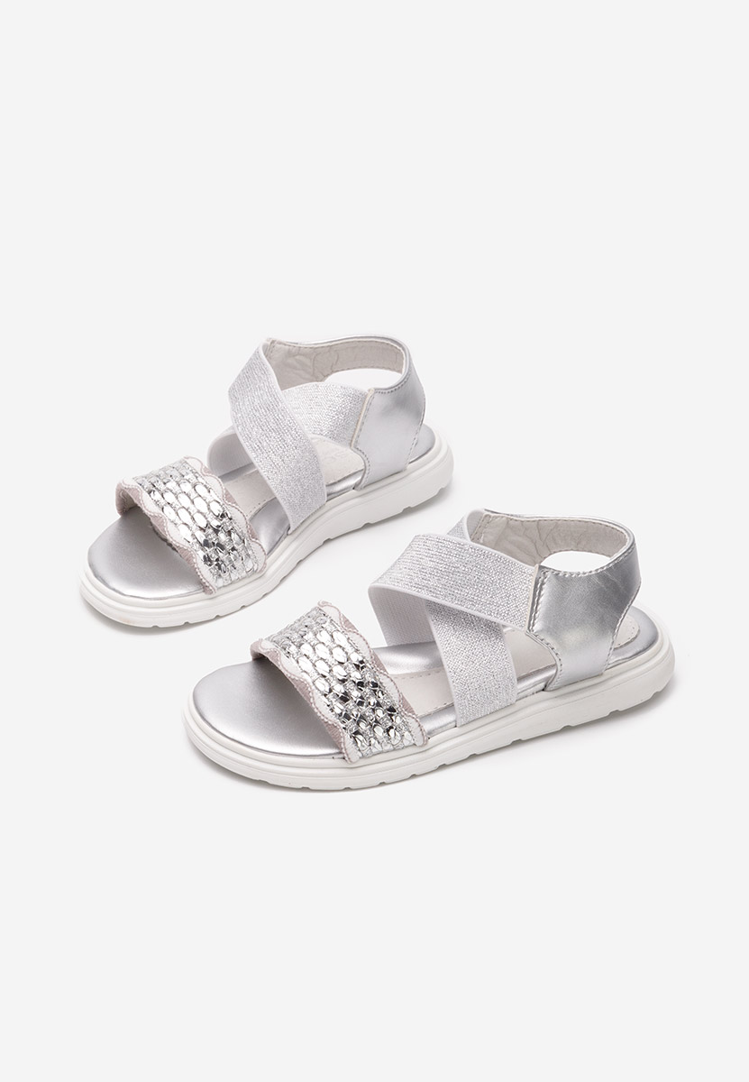 Stribrné dívčí sandály Kalissa