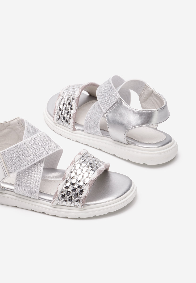Stribrné dívčí sandály Kalissa