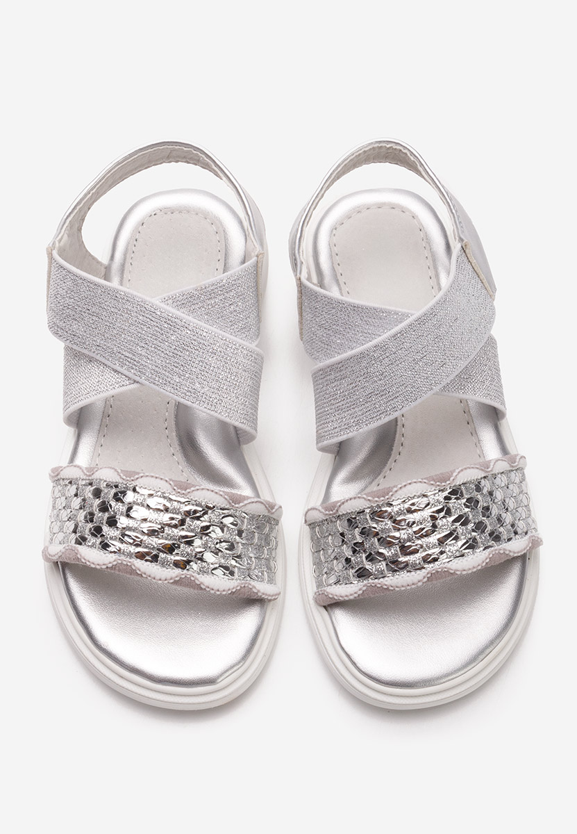 Stribrné dívčí sandály Kalissa