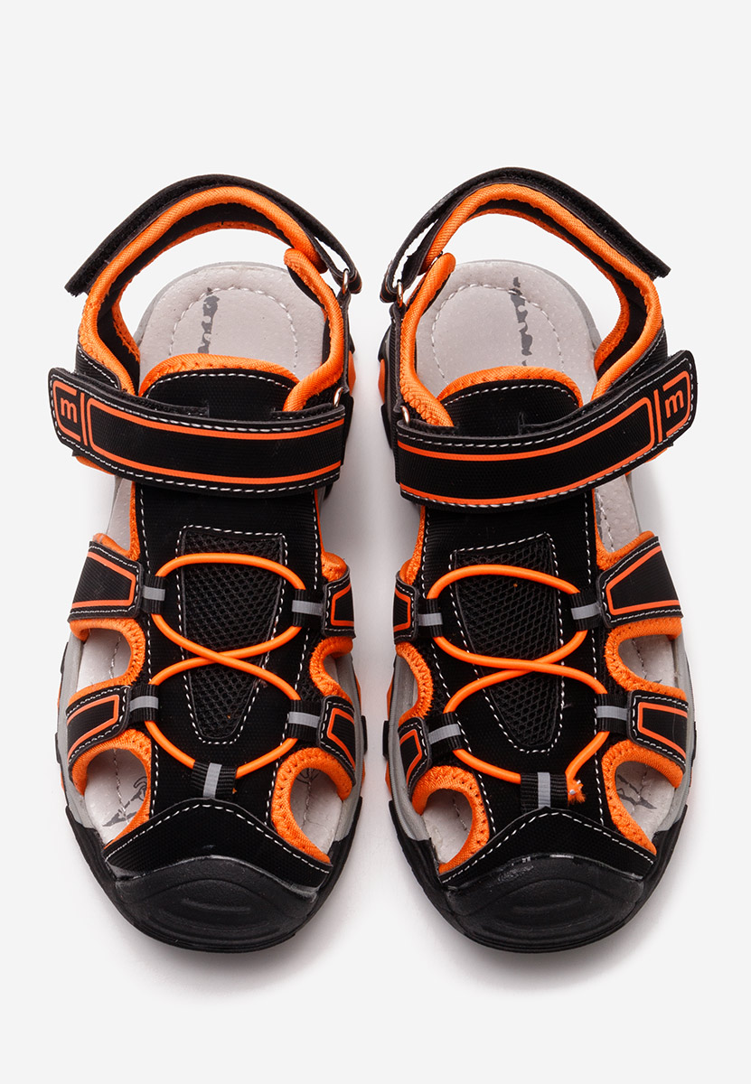 Černé chlapčenské sandály Derick