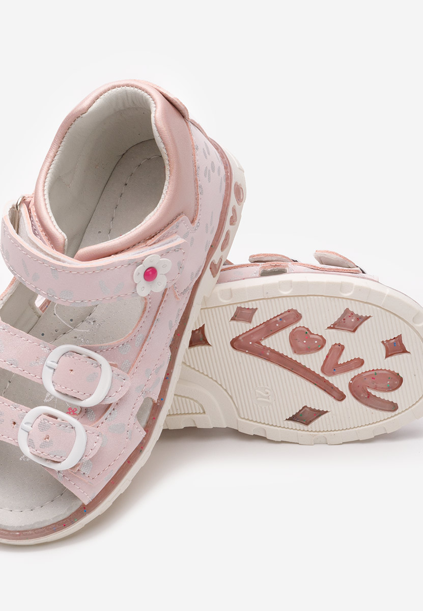 Ružové dívčí sandály Nadalena