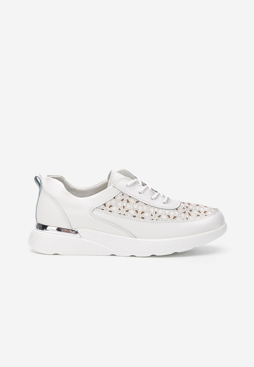 Bílé kožené dámské sneakersy Calyse