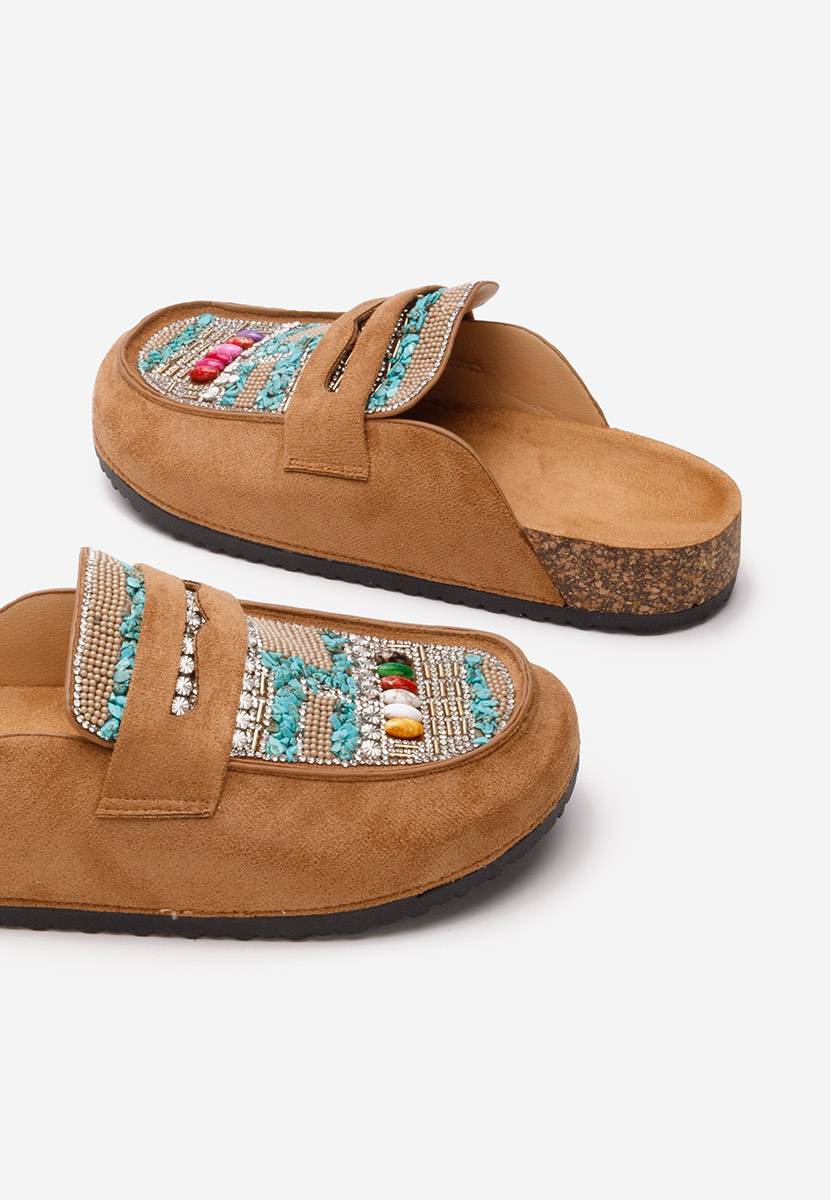 Khaki dámské dřeváky Marlie