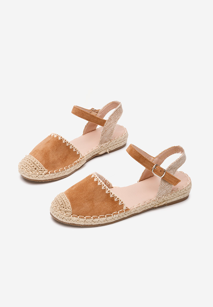 Camelové dětské espadrilky Hinata