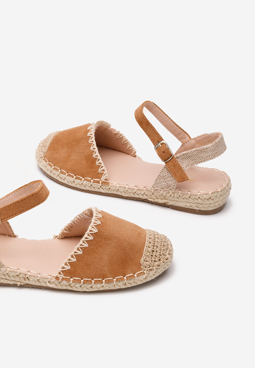 Camelové dětské espadrilky Hinata