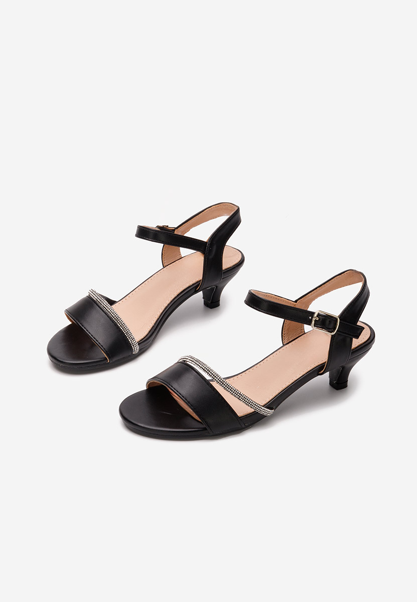 Černé dívčí sandály Sassy