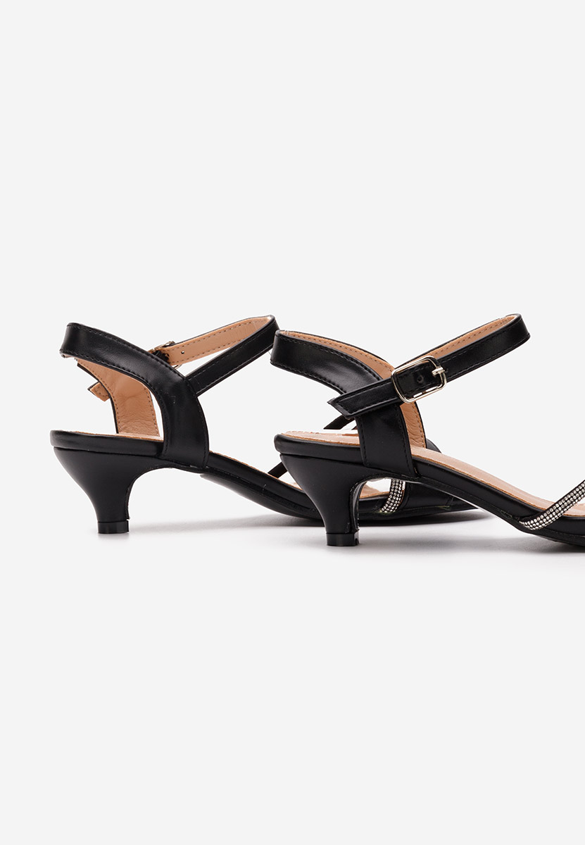 Černé dívčí sandály Sassy