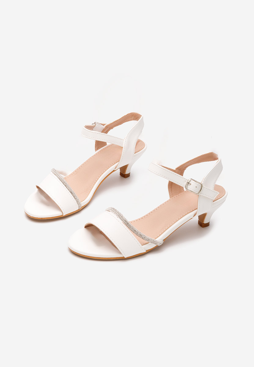 Bílé dívčí sandály Sassy