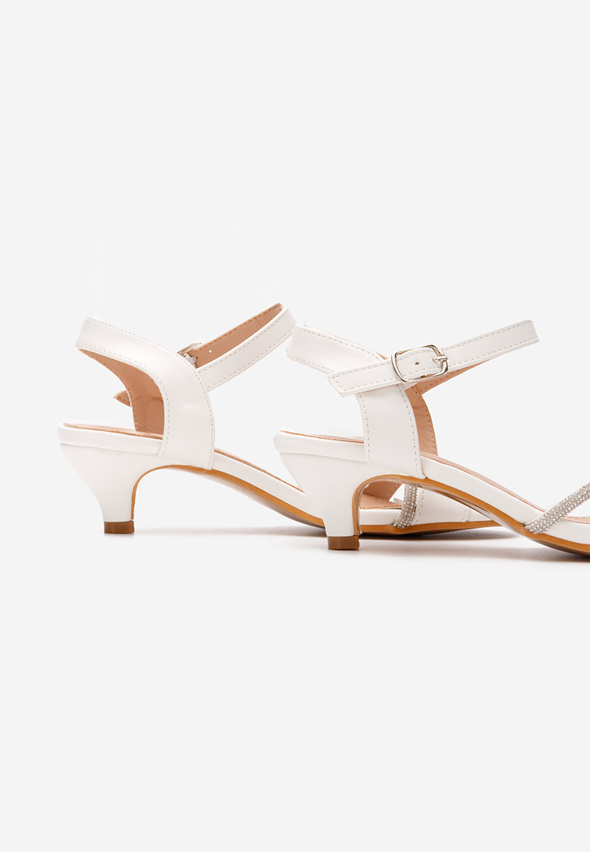 Bílé dívčí sandály Sassy