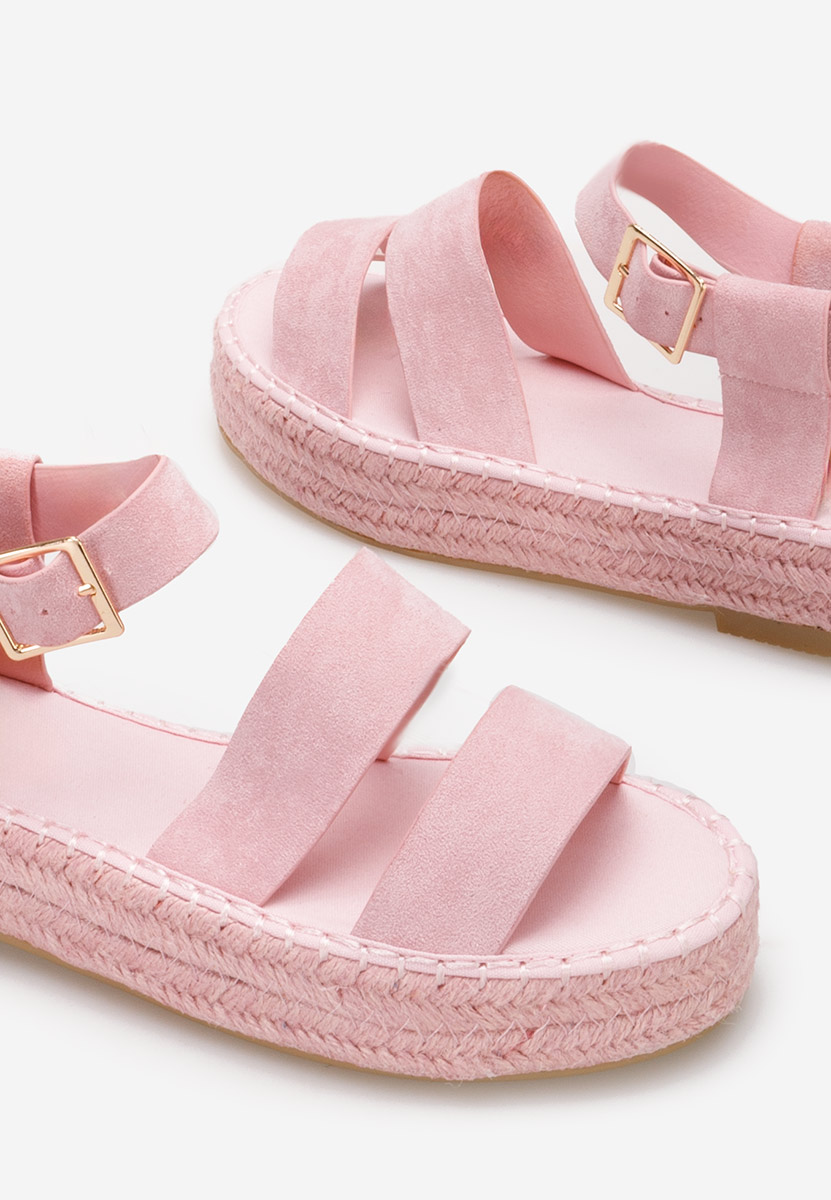 Ružové sandály na platformě Coraline