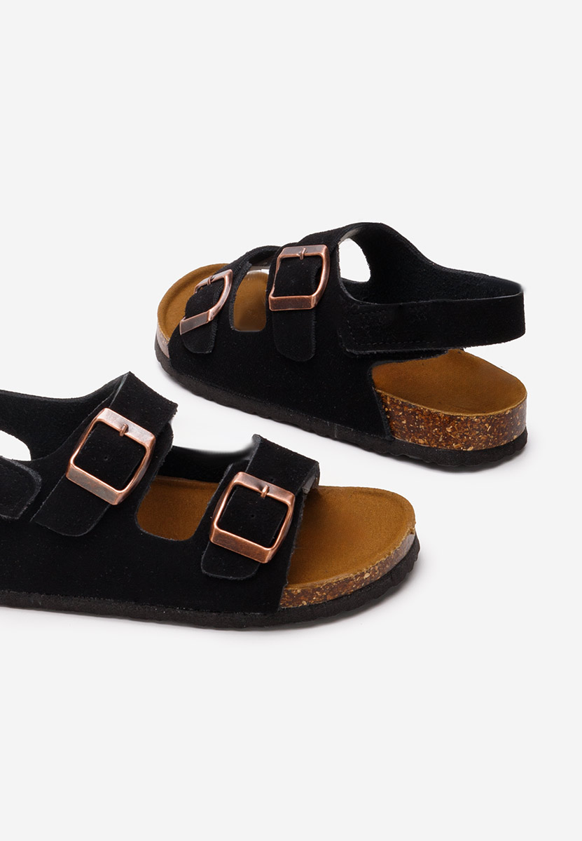 Černé detské sandály Genesis