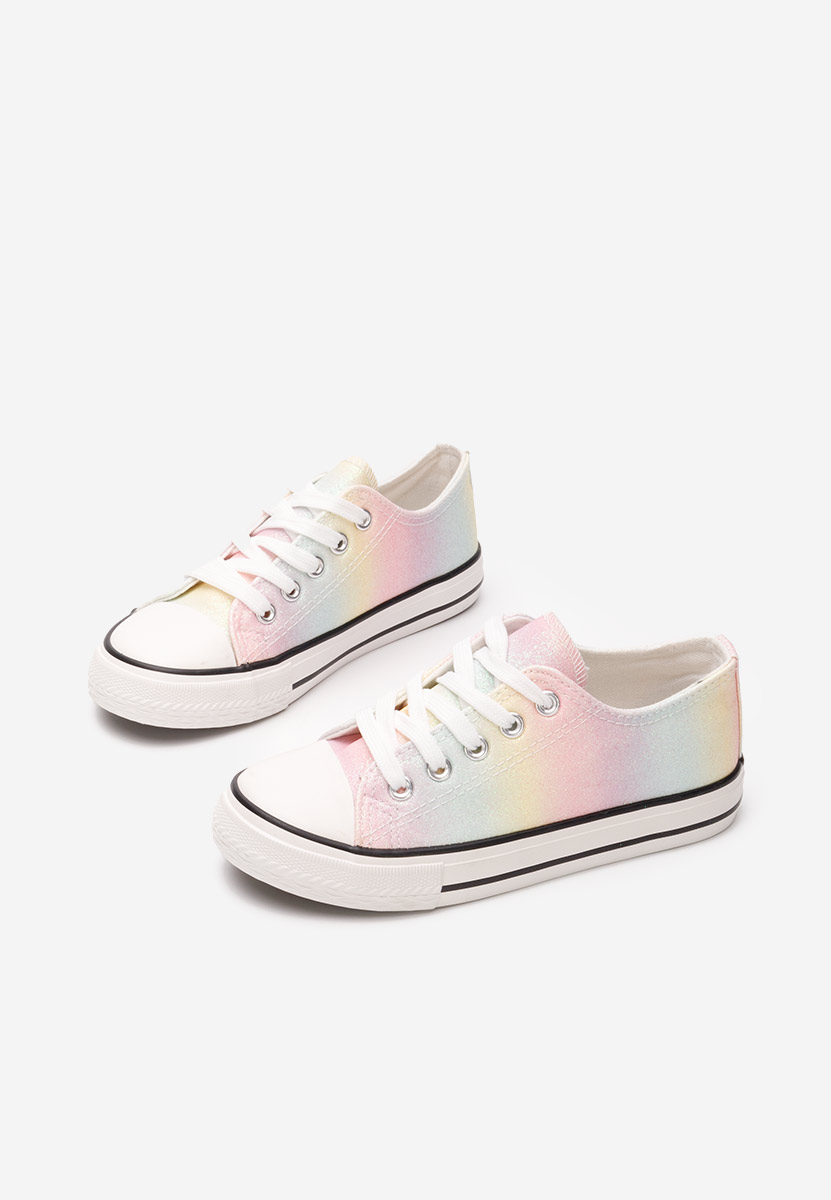 Viacfarebné dívčí plátěné tenisky Corynne