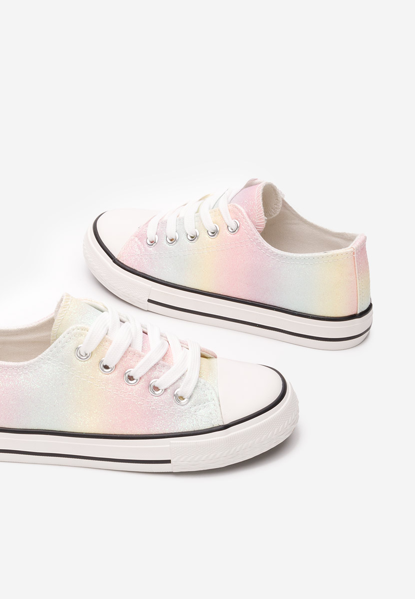 Viacfarebné dívčí plátěné tenisky Corynne