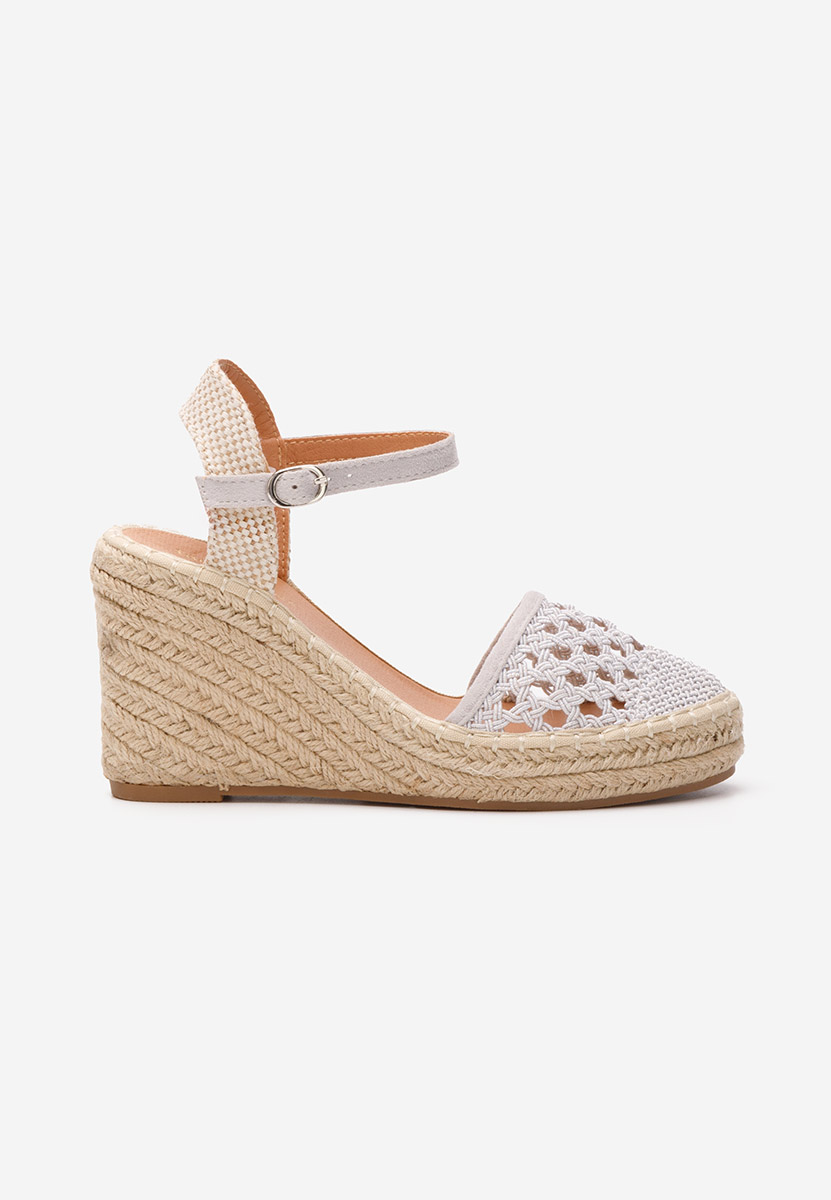 Bílé sandály espadrilky Adeja