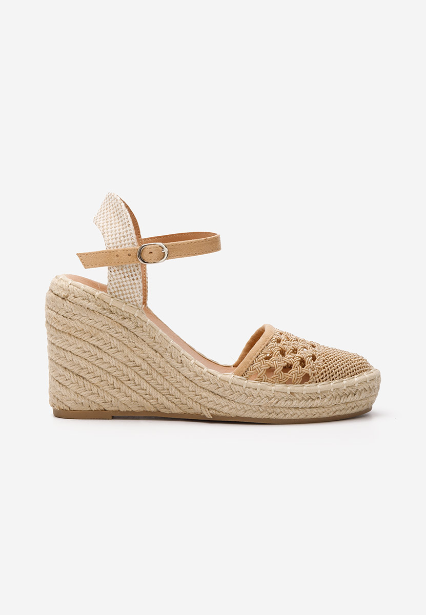 Khaki sandály espadrilky Adeja