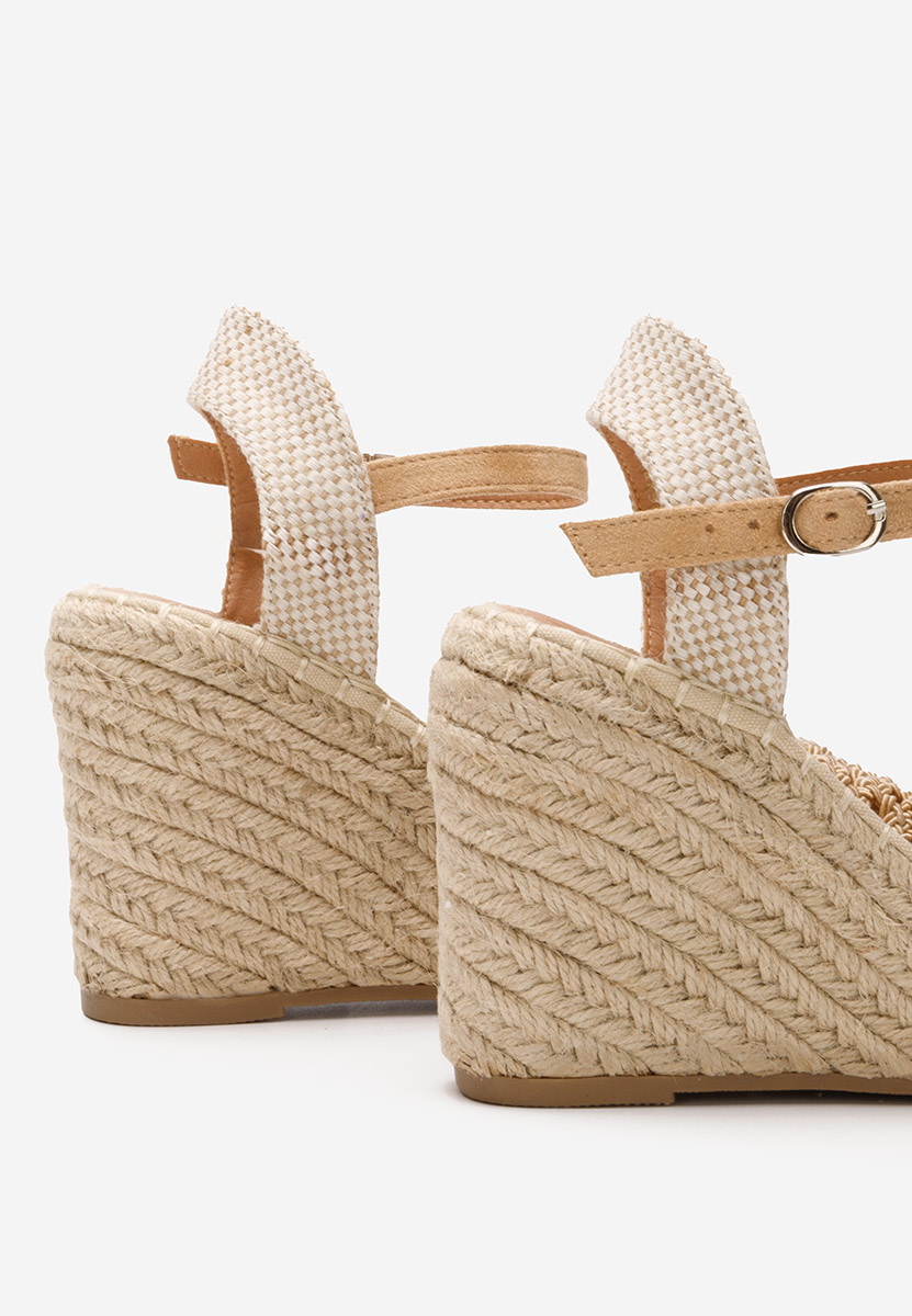 Khaki sandály espadrilky Adeja