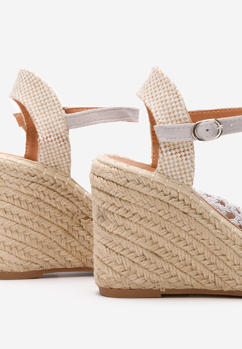 Bílé sandály espadrilky Adeja