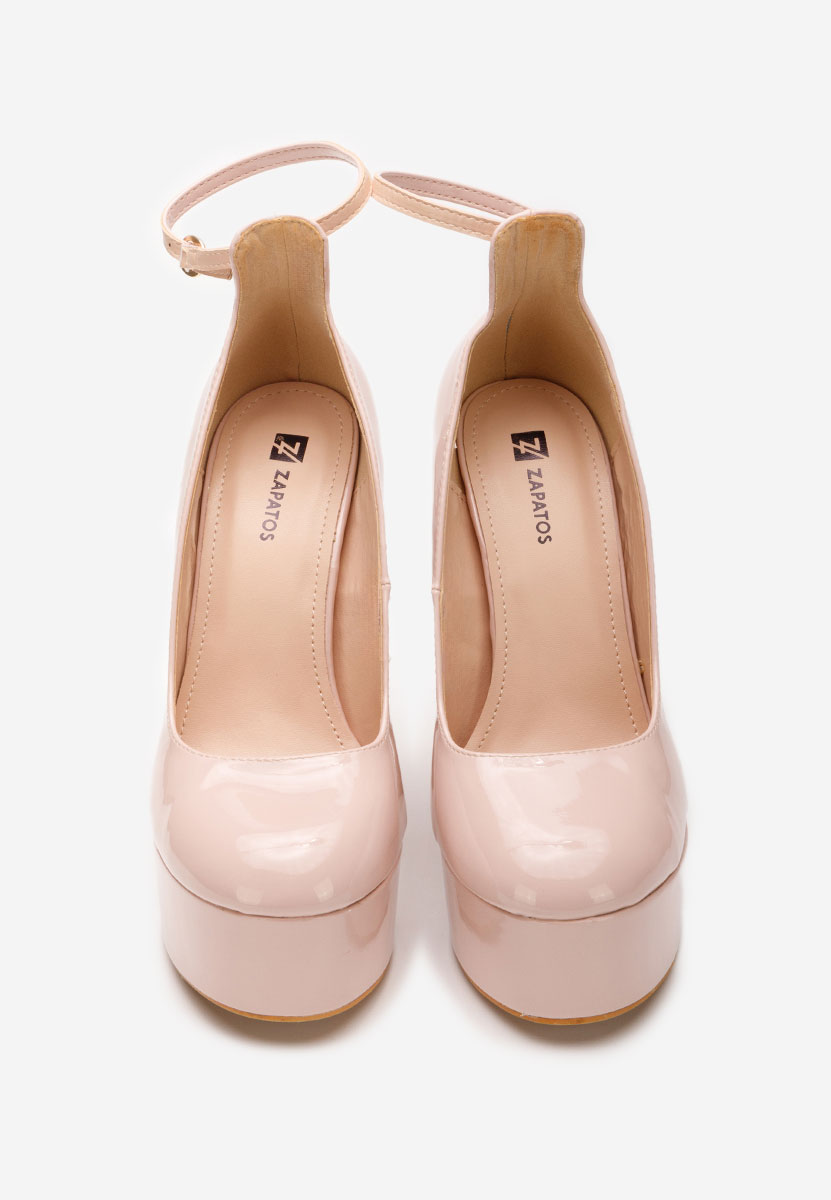 Béžové lodičky s platformou Matea V3