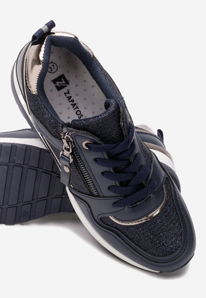 Tmavě modré dámské tenisky na klínku Rafina V2