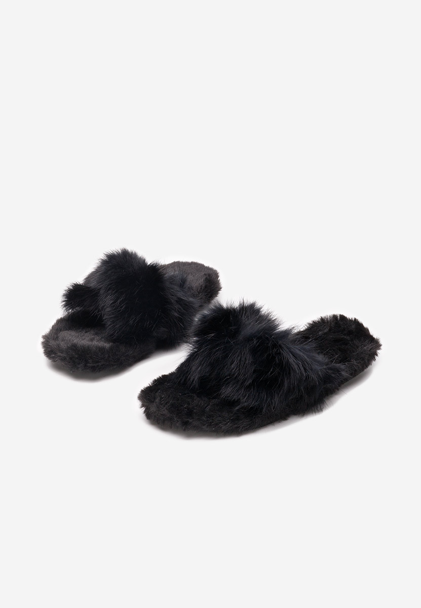 Černé pantofle Fete Renatta