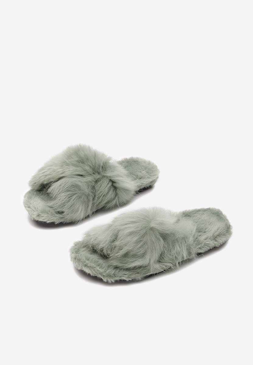 Zelené pantofle Fete Renatta