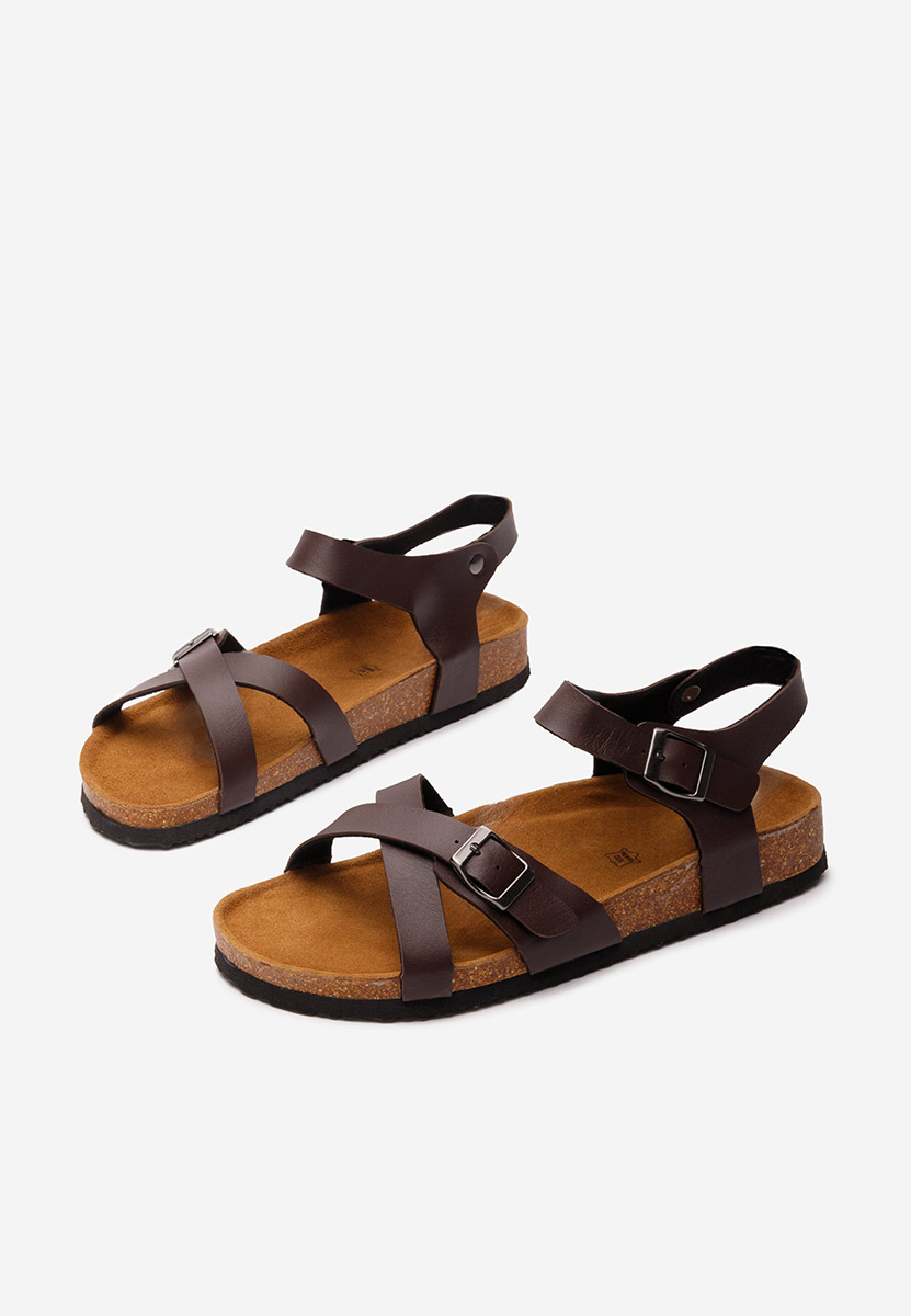 Hnedé pánské sandály Sebastian