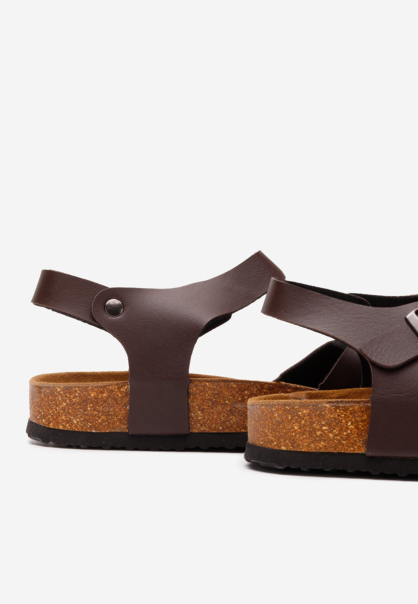 Hnedé pánské sandály Sebastian