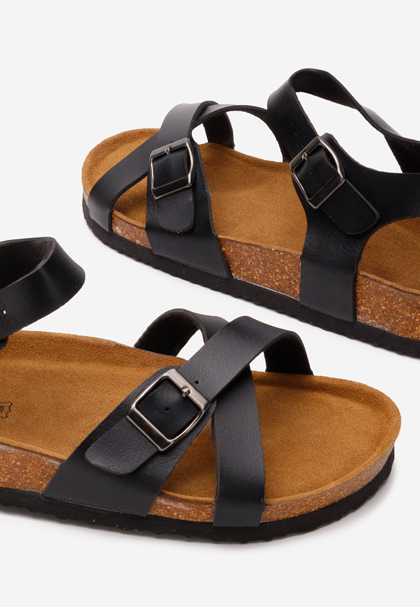 Černé pánské sandály Sebastian