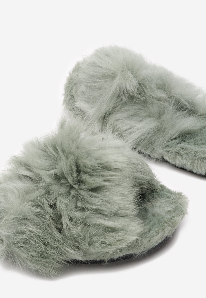 Zelené pantofle Fete Renatta