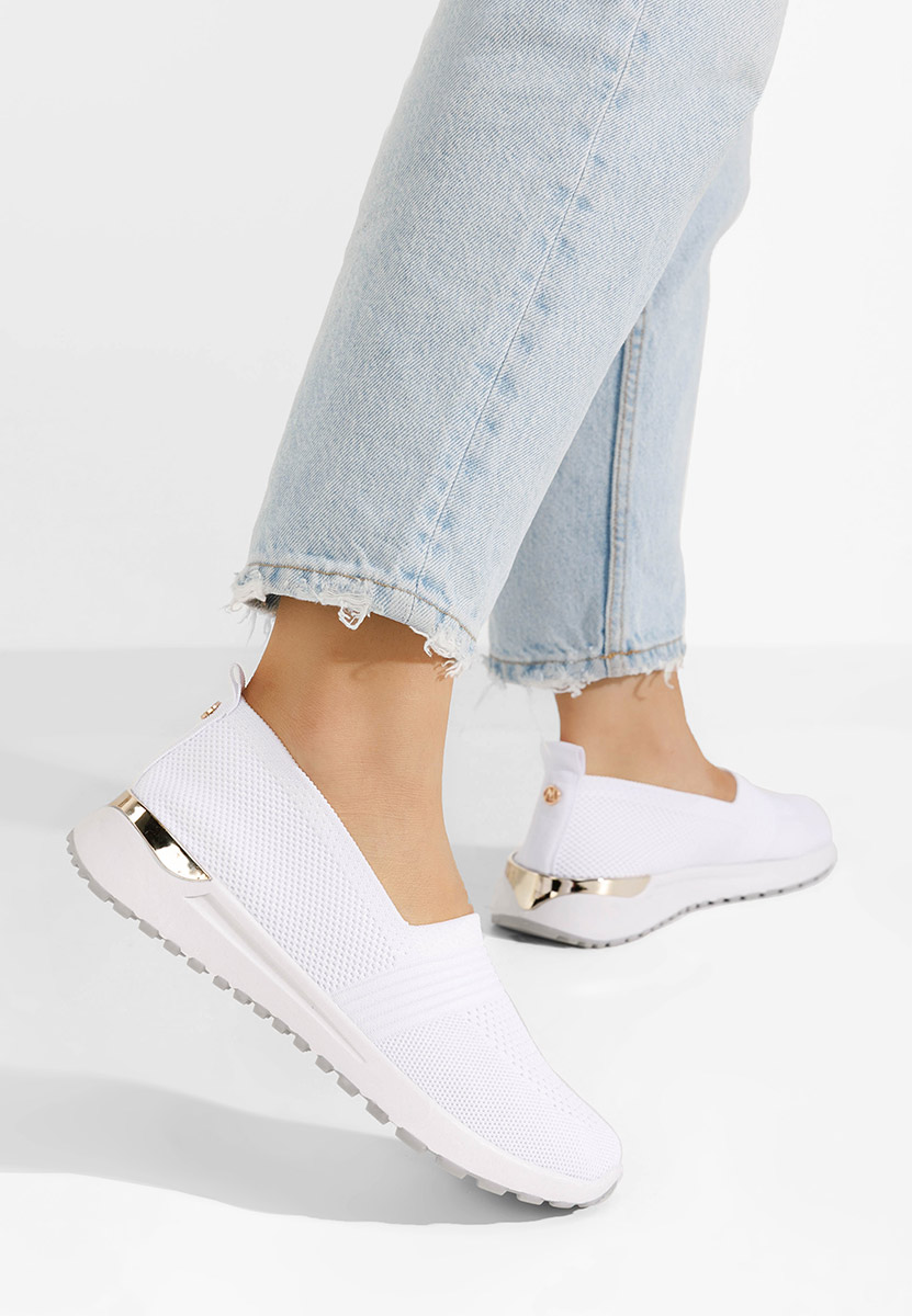 Bílé slip on tenisky Antrea