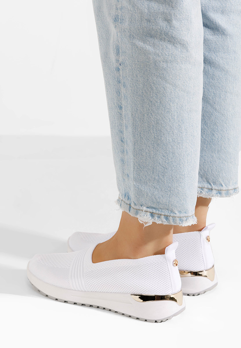 Bílé slip on tenisky Antrea