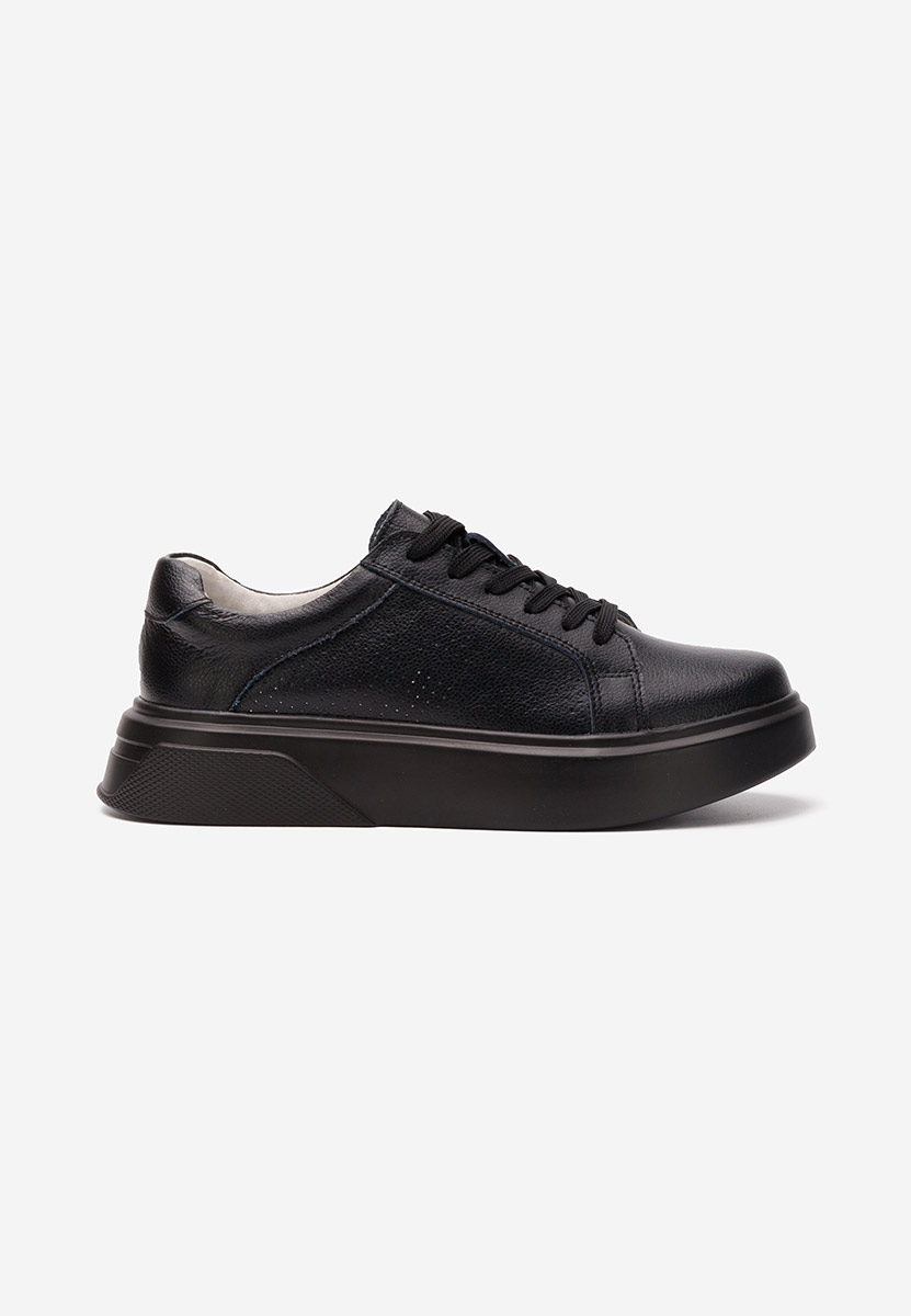Černé kožené dámské sneakersy Jenina