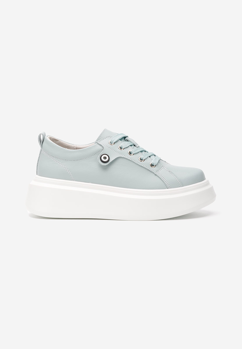 Svetlě modré kožené dámské sneakersy Galedia V2