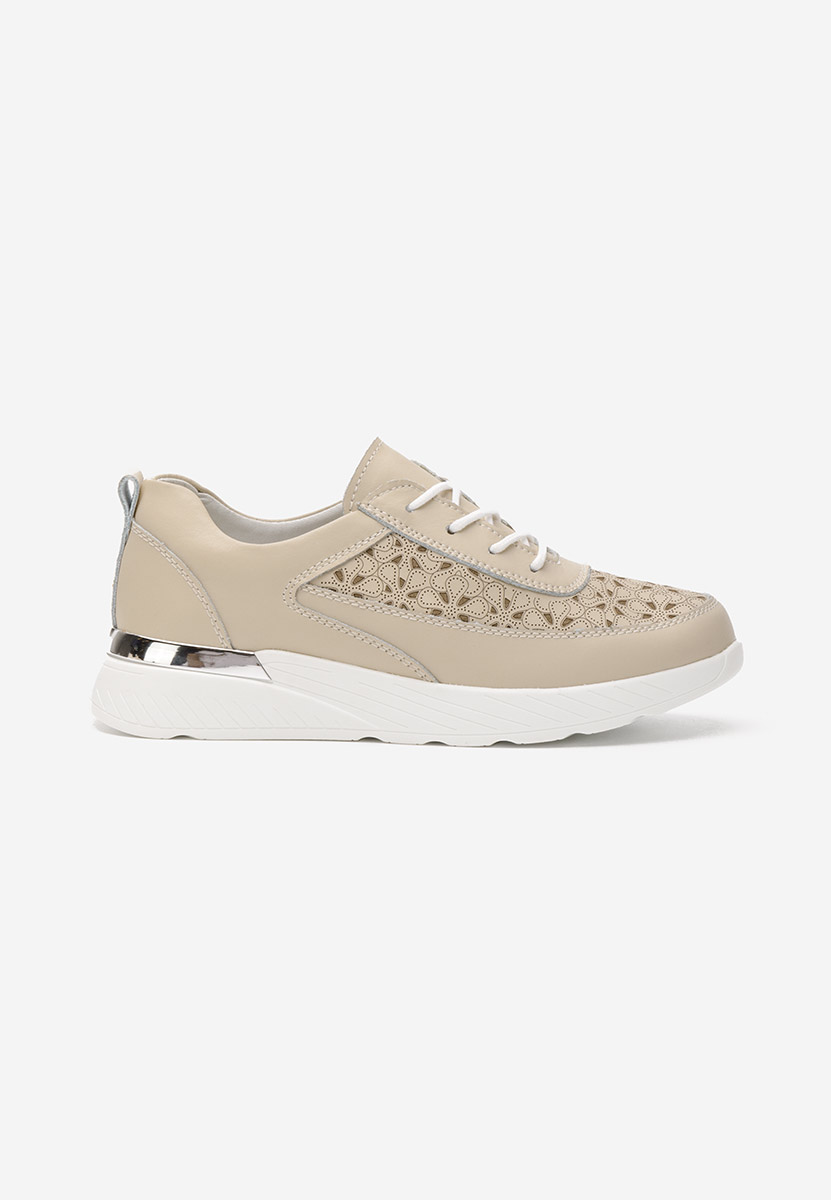 Tělové kožené dámské sneakersy Calyse