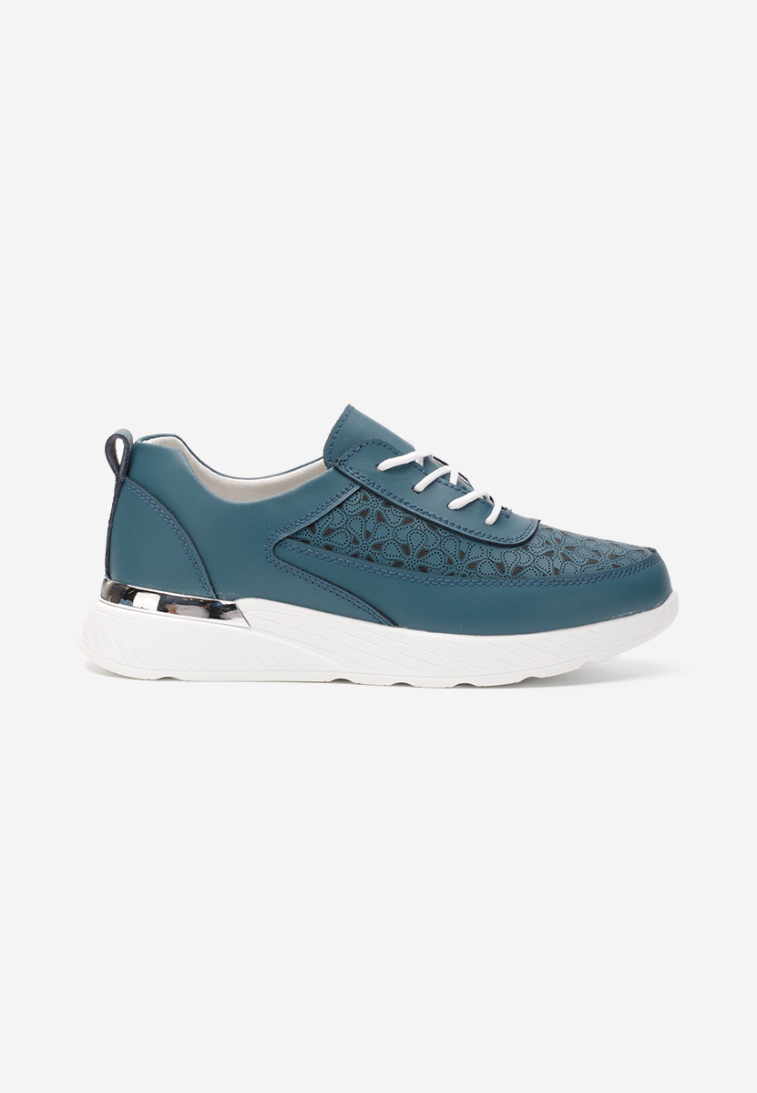 Modré kožené dámské sneakersy Calyse