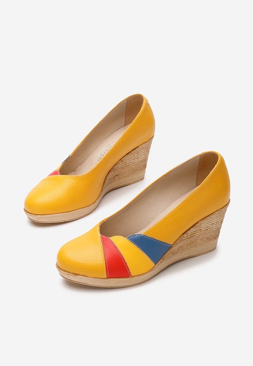 Žlutá lodičky na klínku Iryela