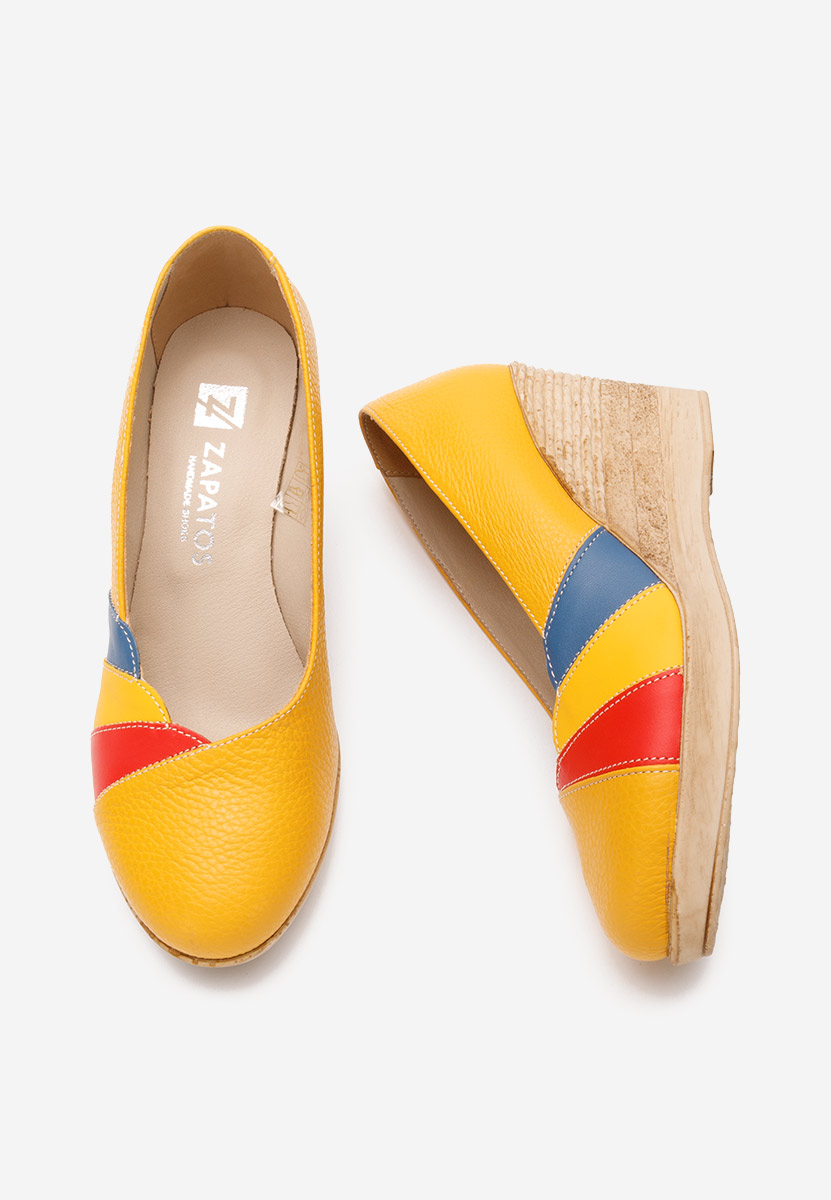 Žlutá lodičky na klínku Iryela