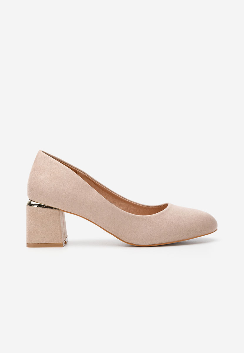 Khaki lodičky na hrubém podpatku Cabrilla V4