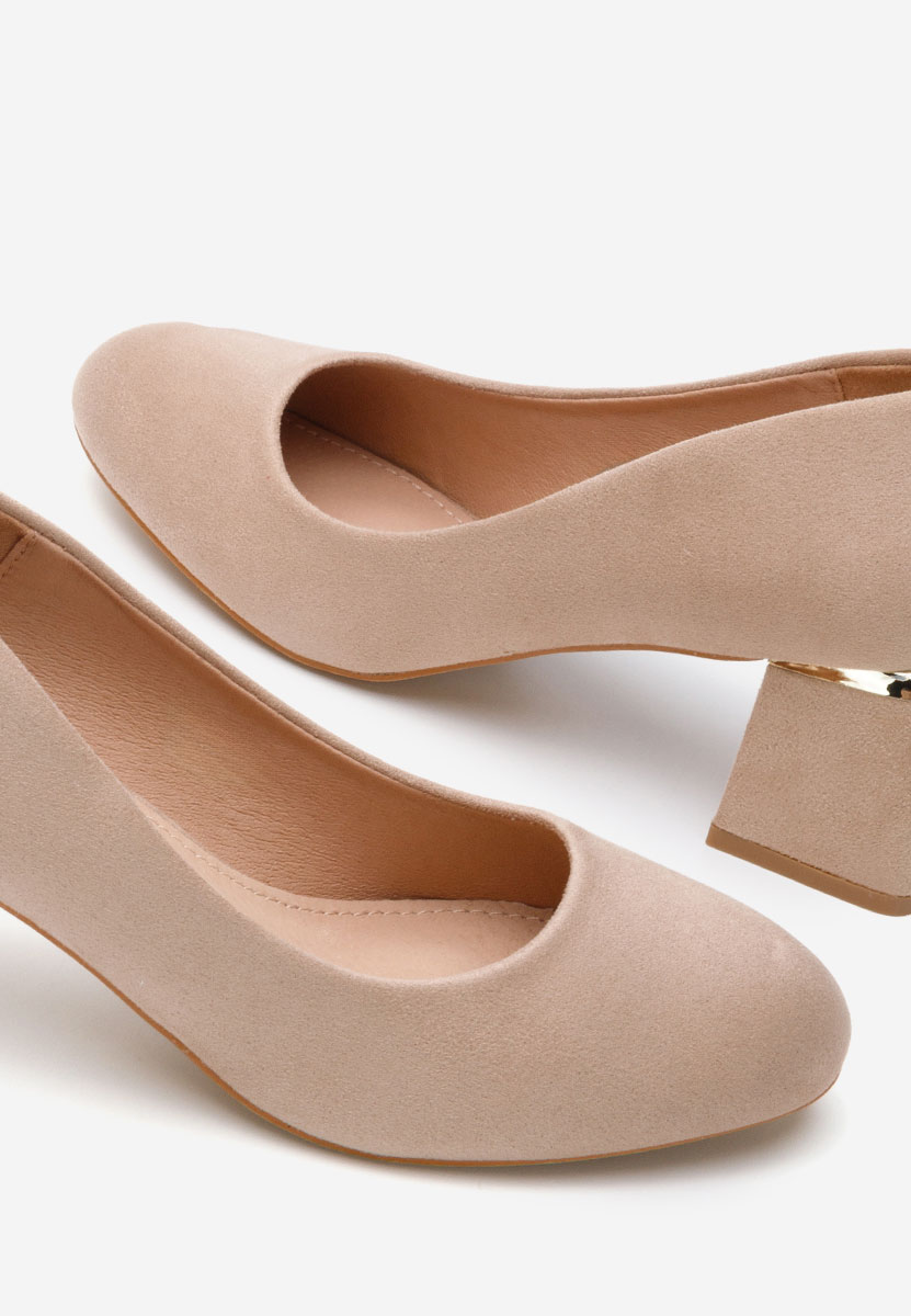 Khaki lodičky na hrubém podpatku Cabrilla V4